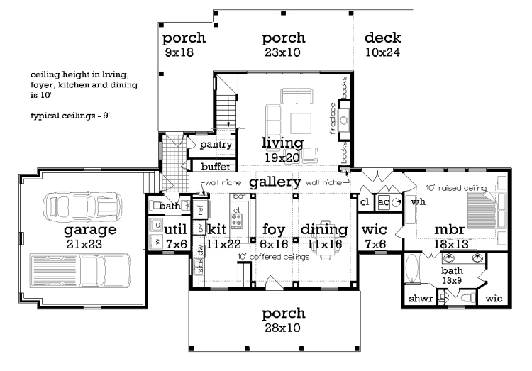 Main Level Floor Plan